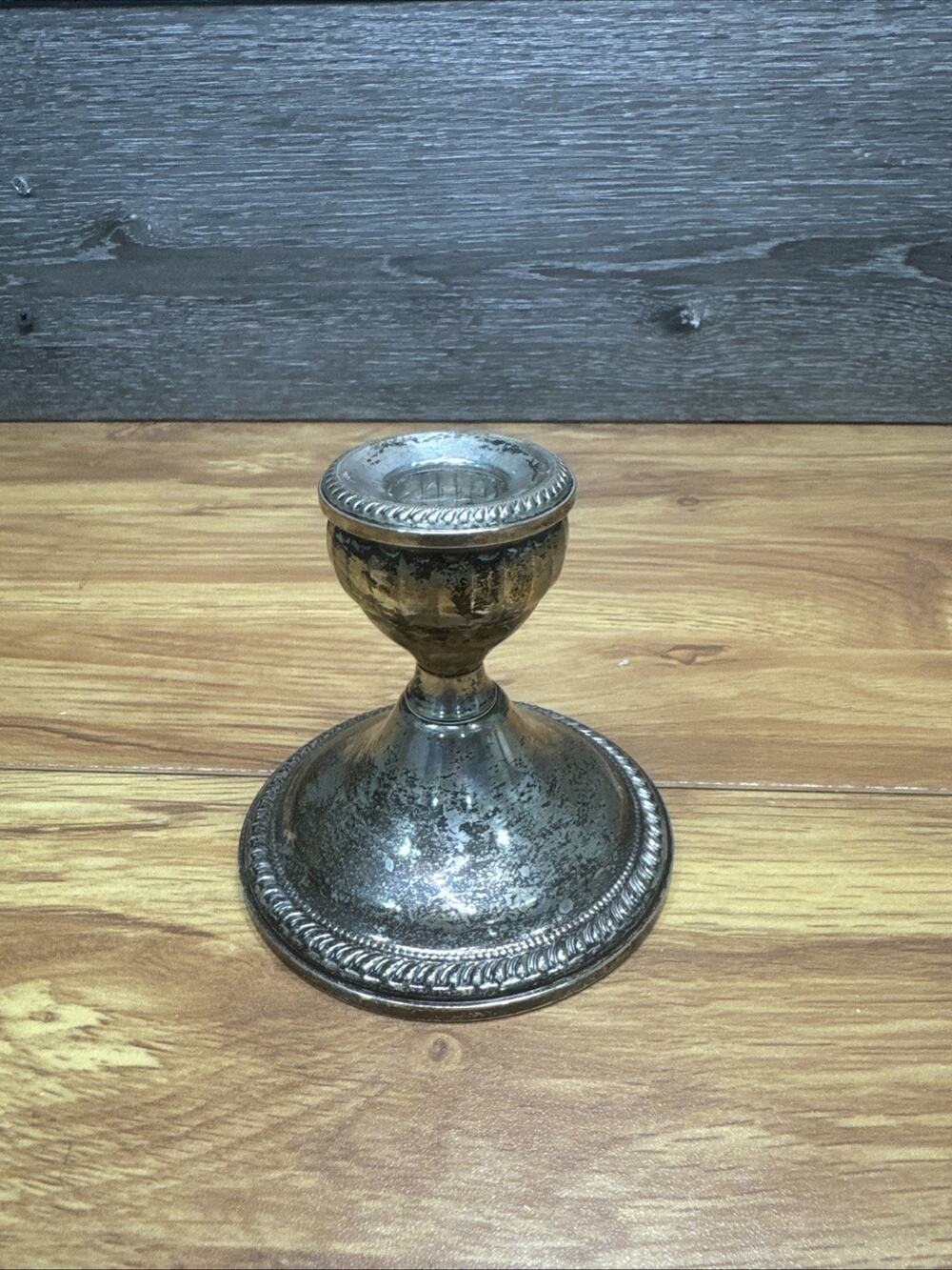 Vintage Duchin Creation Sterling Silver Weighted Candlestick Candle Holder .925